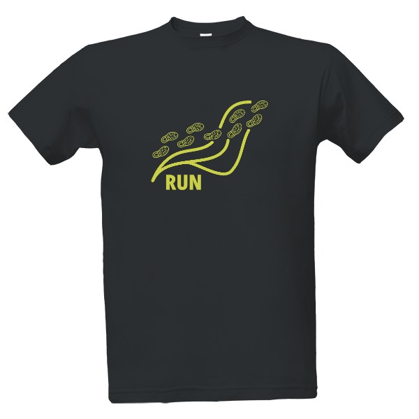 Tričko s potiskem RUN
